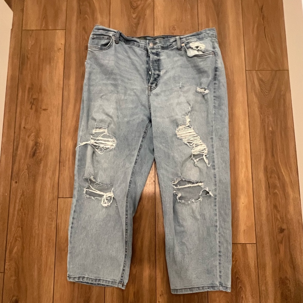 Wild Fable wide leg distressed jeans